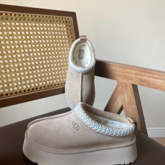 Ugg Tazz Tasman Platform Slippers Beautiful Mustard Seed - Picture 6 of 7